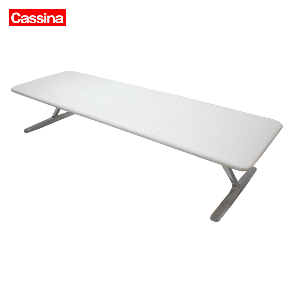 中古 】 CASSINA IXC アリアス TT３FLATベンチソファ 本革 高級家具